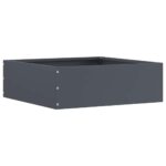 vidaXL Obrubník trávnika Antracit 40 x 40 x 13 cm Oceľ