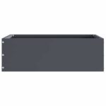 vidaXL Obrubník trávnika Antracit 40 x 40 x 13 cm Oceľ – Obrázok 3