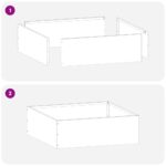 vidaXL Obrubník trávnika 6 pcs Strieborná 40 x 40 x 13 cm – Obrázok 6
