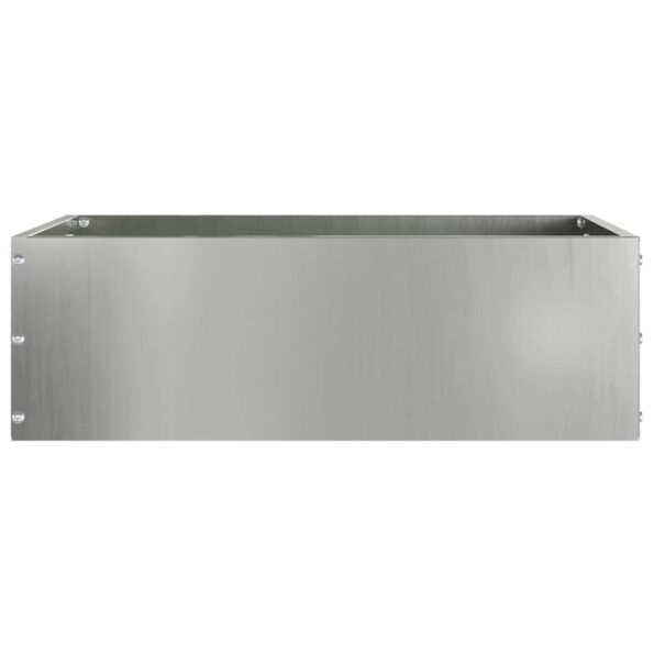 vidaXL Obrubník trávnika 6 pcs Strieborná 40 x 40 x 13 cm – Obrázok 4