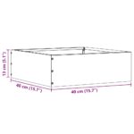 vidaXL Obrubník trávnika 6 pcs Strieborná 40 x 40 x 13 cm – Obrázok 9