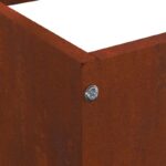 vidaXL Obrubník trávnika Hrdzavý 40 x 40 x 13 cm – Obrázok 9