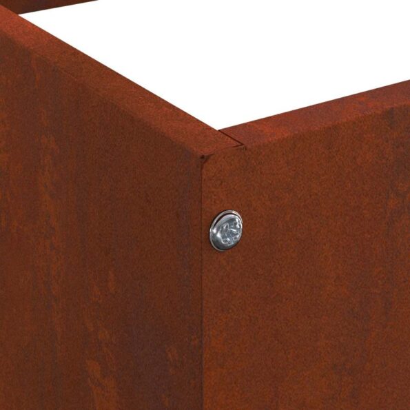 vidaXL Obrubník trávnika Hrdzavý 40 x 40 x 13 cm – Obrázok 9