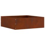 vidaXL Obrubník trávnika 6 pcs Hrdzavý 40 x 40 x 13 cm