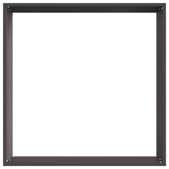 vidaXL Obrubník trávnika Čierna 50 x 50 x 13 cm Oceľ – Obrázok 4