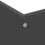 vidaXL Obrubník trávnika Čierna 50 x 50 x 13 cm Oceľ – Obrázok 5