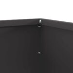 vidaXL Obrubník trávnika Čierna 50 x 50 x 13 cm Oceľ – Obrázok 6