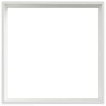 vidaXL Obrubník trávnika Biela 50 x 50 x 13 cm Oceľ – Obrázok 4