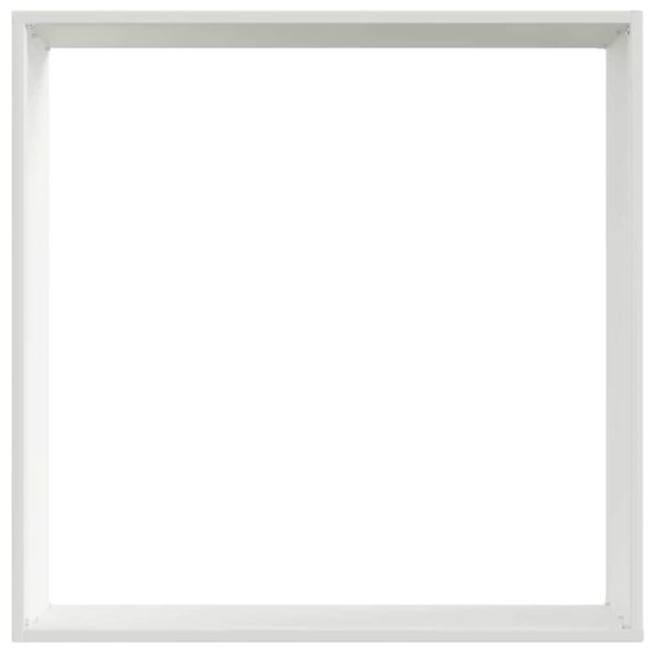vidaXL Obrubník trávnika Biela 50 x 50 x 13 cm Oceľ – Obrázok 4