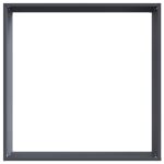 vidaXL Obrubník trávnika Antracit 50 x 50 x 13 cm Oceľ – Obrázok 4