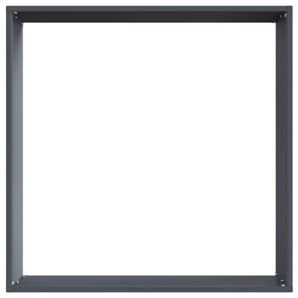 vidaXL Obrubník trávnika Antracit 50 x 50 x 13 cm Oceľ – Obrázok 4