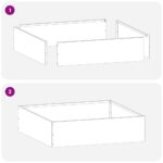 vidaXL Obrubník trávnika Antracit 50 x 50 x 13 cm Oceľ – Obrázok 5