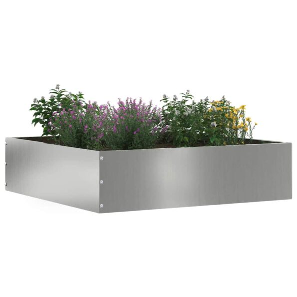 vidaXL Obrubník trávnika 6 pcs Strieborná 50 x 50 x 13 cm – Obrázok 2