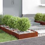 vidaXL Obrubník trávnika Hrdzavý 50 x 50 x 13 cm – Obrázok 6