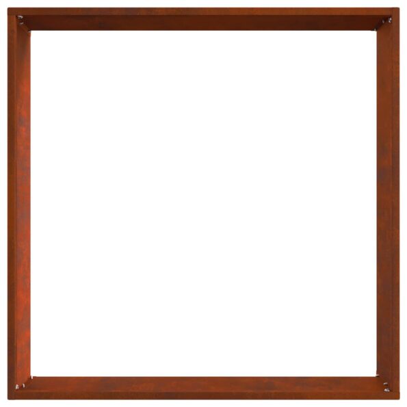 vidaXL Obrubník trávnika 6 pcs Hrdzavý 50 x 50 x 13 cm – Obrázok 9