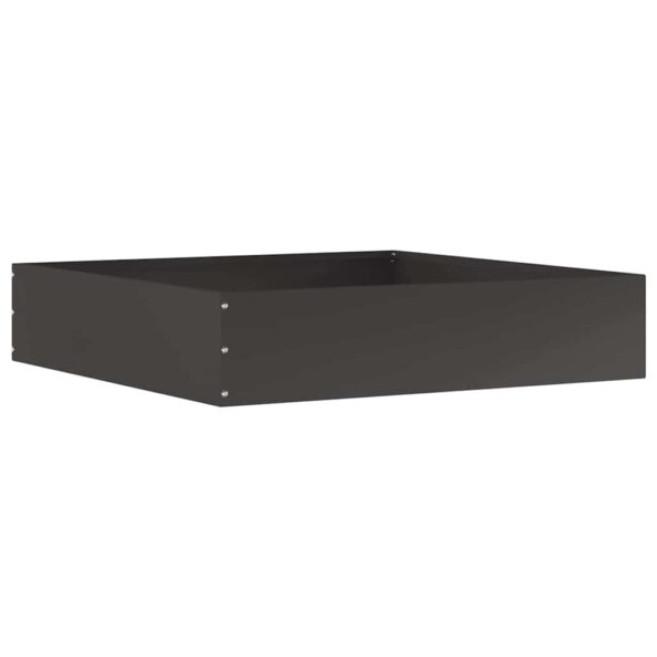 vidaXL Obrubník trávnika Čierna 60 x 60 x 13 cm Oceľ – Obrázok 2