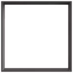 vidaXL Obrubník trávnika Čierna 60 x 60 x 13 cm Oceľ – Obrázok 6