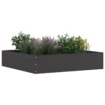 vidaXL Obrubník trávnika 6 pcs Čierna 60 x 60 x 13 cm Oceľ – Obrázok 3