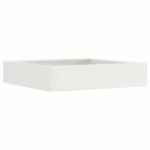 vidaXL Obrubník trávnika Biela 60 x 60 x 13 cm Oceľ – Obrázok 2