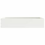 vidaXL Obrubník trávnika Biela 60 x 60 x 13 cm Oceľ – Obrázok 5