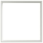 vidaXL Obrubník trávnika Biela 60 x 60 x 13 cm Oceľ – Obrázok 6