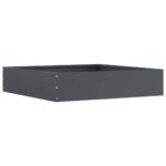 vidaXL Obrubník trávnika Antracit 60 x 60 x 13 cm Oceľ – Obrázok 2