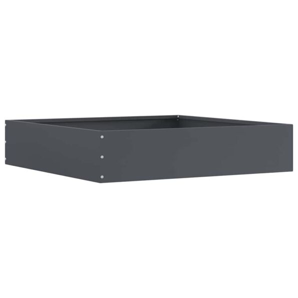vidaXL Obrubník trávnika Antracit 60 x 60 x 13 cm Oceľ – Obrázok 2