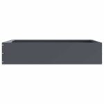 vidaXL Obrubník trávnika 6 pcs Antracit 60 x 60 x 13 cm Oceľ – Obrázok 6