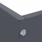 vidaXL Obrubník trávnika 6 pcs Antracit 60 x 60 x 13 cm Oceľ – Obrázok 8