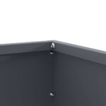 vidaXL Obrubník trávnika 6 pcs Antracit 60 x 60 x 13 cm Oceľ – Obrázok 9