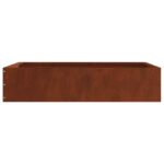 vidaXL Obrubník trávnika Hrdzavý 60 x 60 x 13 cm – Obrázok 6