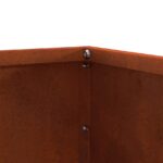 vidaXL Obrubník trávnika Hrdzavý 60 x 60 x 13 cm – Obrázok 8