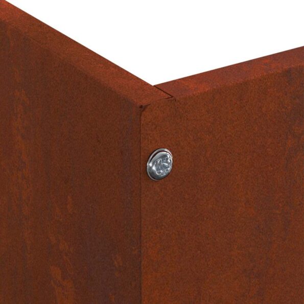 vidaXL Obrubník trávnika 6 pcs Hrdzavý 60 x 60 x 13 cm – Obrázok 10