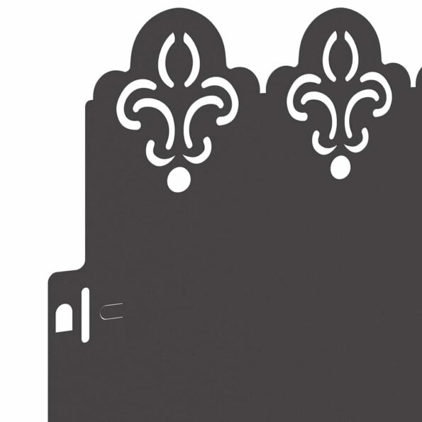 vidaXL Obrubníky trávnika 10 pcs Čierna 103 x 0,05 x 22 cm Oceľ – Obrázok 7