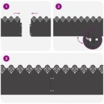 vidaXL Obrubníky trávnika 10 pcs Čierna 103 x 0,05 x 22 cm Oceľ – Obrázok 9