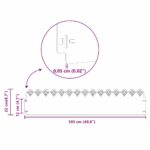 vidaXL Obrubníky trávnika 20 pcs Antracit 103 x 0,05 x 22 cm Oceľ – Obrázok 11