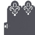 vidaXL Obrubníky trávnika 20 pcs Antracit 103 x 0,05 x 22 cm Oceľ – Obrázok 7