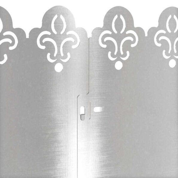 vidaXL Obrubníky trávnika 30 pcs Strieborná 103 x 0,05 x 22 cm – Obrázok 8