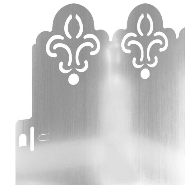 vidaXL Obrubníky trávnika 20 pcs Strieborná 103 x 0,05 x 22 cm – Obrázok 7