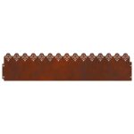 vidaXL Obrubníky trávnika 10 pcs Hrdzavý 103 x 0,05 x 22 cm – Obrázok 6