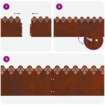 vidaXL Obrubníky trávnika 20 pcs Hrdzavý 103 x 0,05 x 22 cm – Obrázok 10
