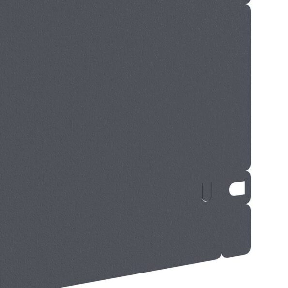 vidaXL Obrubníky trávnika 10 pcs Antracit 103 x 0,05 x 22 cm Oceľ – Obrázok 6