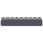 vidaXL Obrubníky trávnika 30 pcs Antracit 103 x 0,05 x 22 cm Oceľ – Obrázok 2
