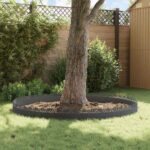 vidaXL Obrubníky trávnika 30 pcs Antracit 103 x 0,05 x 22 cm Oceľ – Obrázok 4