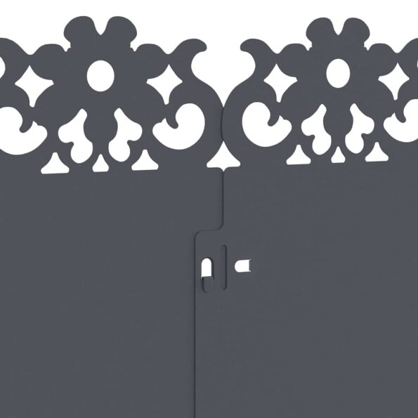 vidaXL Obrubníky trávnika 30 pcs Antracit 103 x 0,05 x 22 cm Oceľ – Obrázok 8