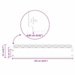 vidaXL Obrubníky trávnika 30 pcs Olivová zelená 103 x 0,05 x 22 cm – Obrázok 11