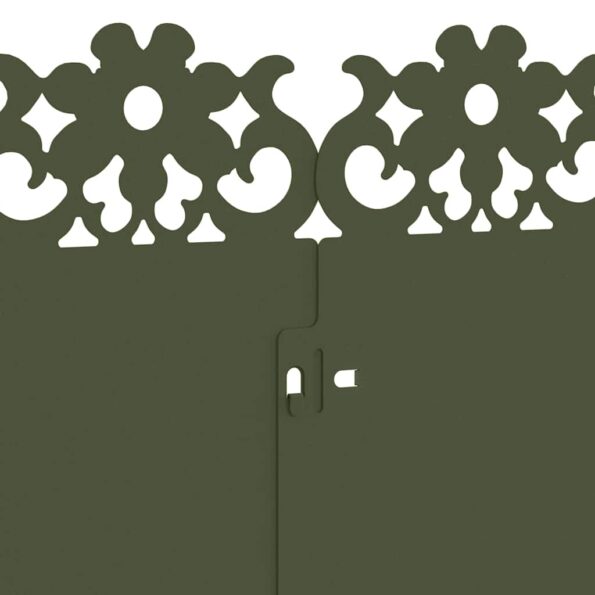 vidaXL Obrubníky trávnika 30 pcs Olivová zelená 103 x 0,05 x 22 cm – Obrázok 8