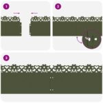 vidaXL Obrubníky trávnika 30 pcs Olivová zelená 103 x 0,05 x 22 cm – Obrázok 9