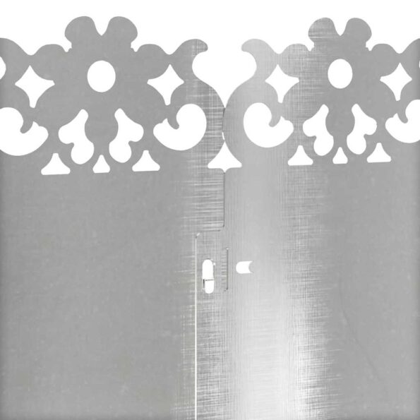 vidaXL Obrubníky trávnika 10 pcs Strieborná 103 x 0,05 x 22 cm – Obrázok 8