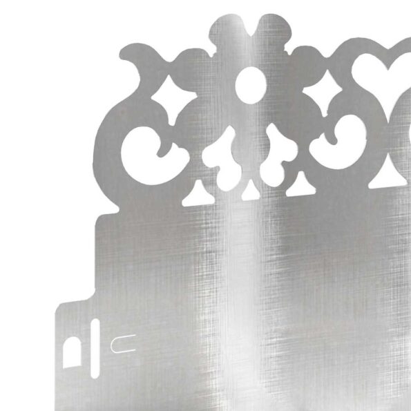 vidaXL Obrubníky trávnika 20 pcs Strieborná 103 x 0,05 x 22 cm – Obrázok 7